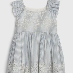 Baby Eyelet Flutter Dress